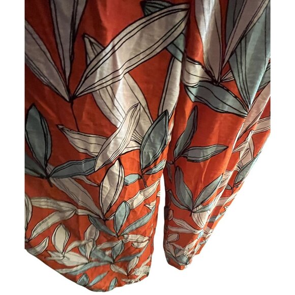 Flirty Tropical Off One Shoulder Jumpsuit Womens XL Coconinno Wide Leg - Picture 5 of 15